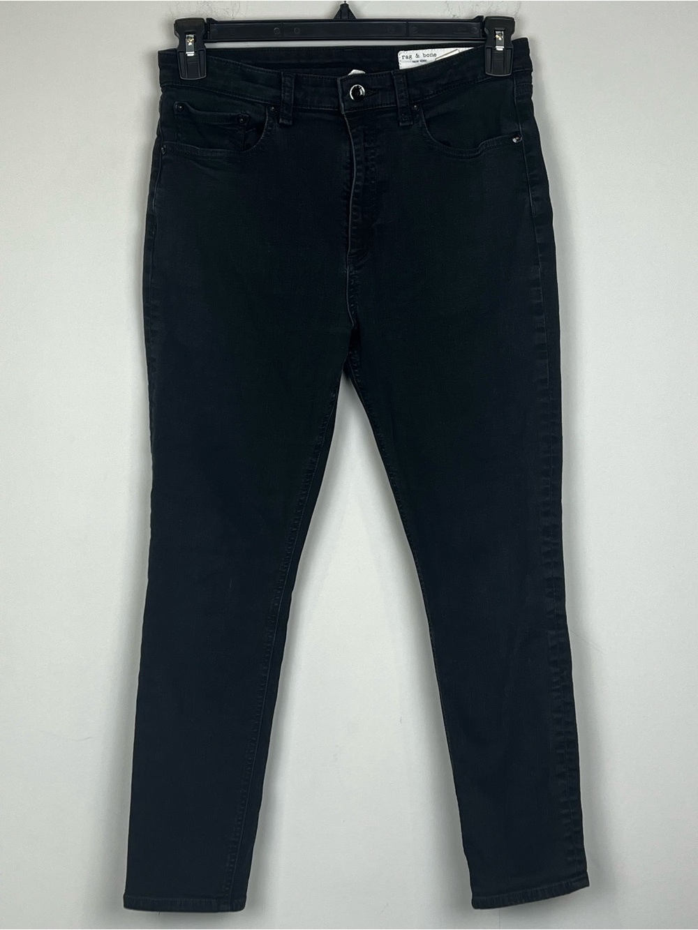 Rag & Bone Nina High-Rise Skinny Ankle Black Jeans Women's Size 30